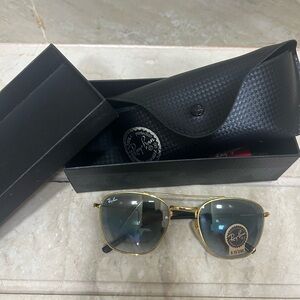 Ray-Ban Gold Frame Gradient Sunglasses